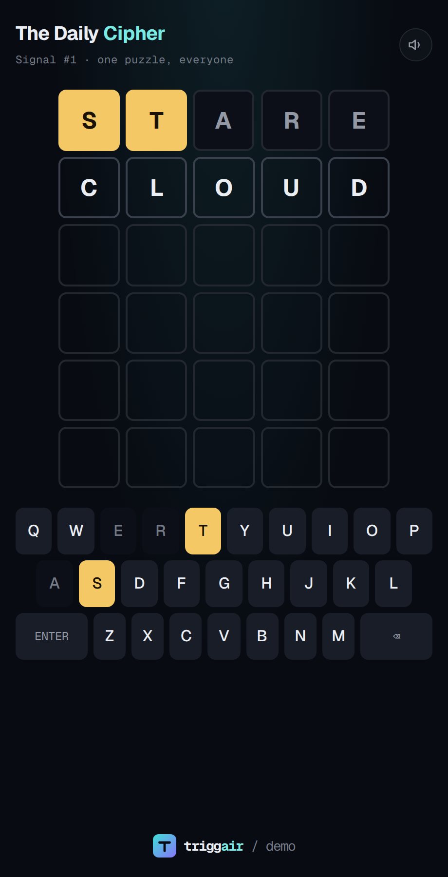 The Daily Cipher gameplay