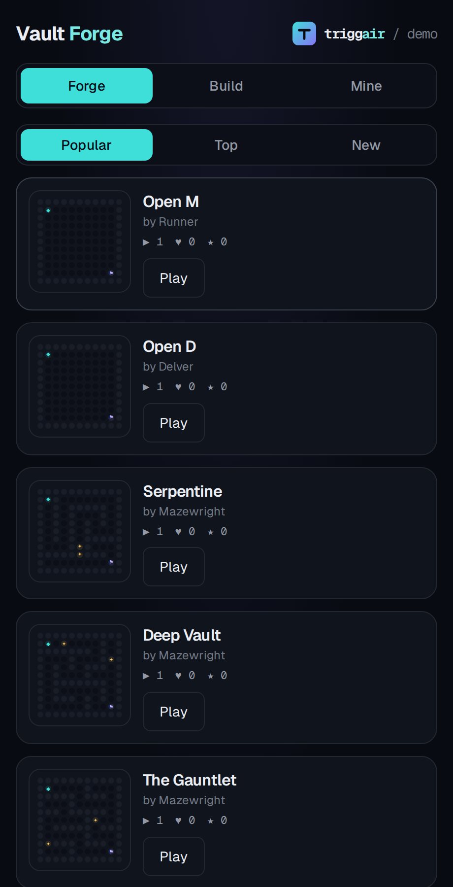 Vault Forge gameplay